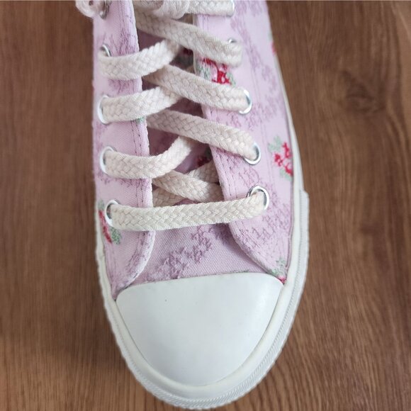 ❤️Chuck Taylor All Star Lift Platform Cross Stitch 7.5 Women Shoes Pink A13660C - Picture 12 of 13